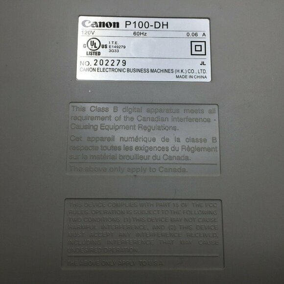 Canon P100-DH 12-Digit Display Printing Calculator Extra Paper Rolls - Picture 5 of 8